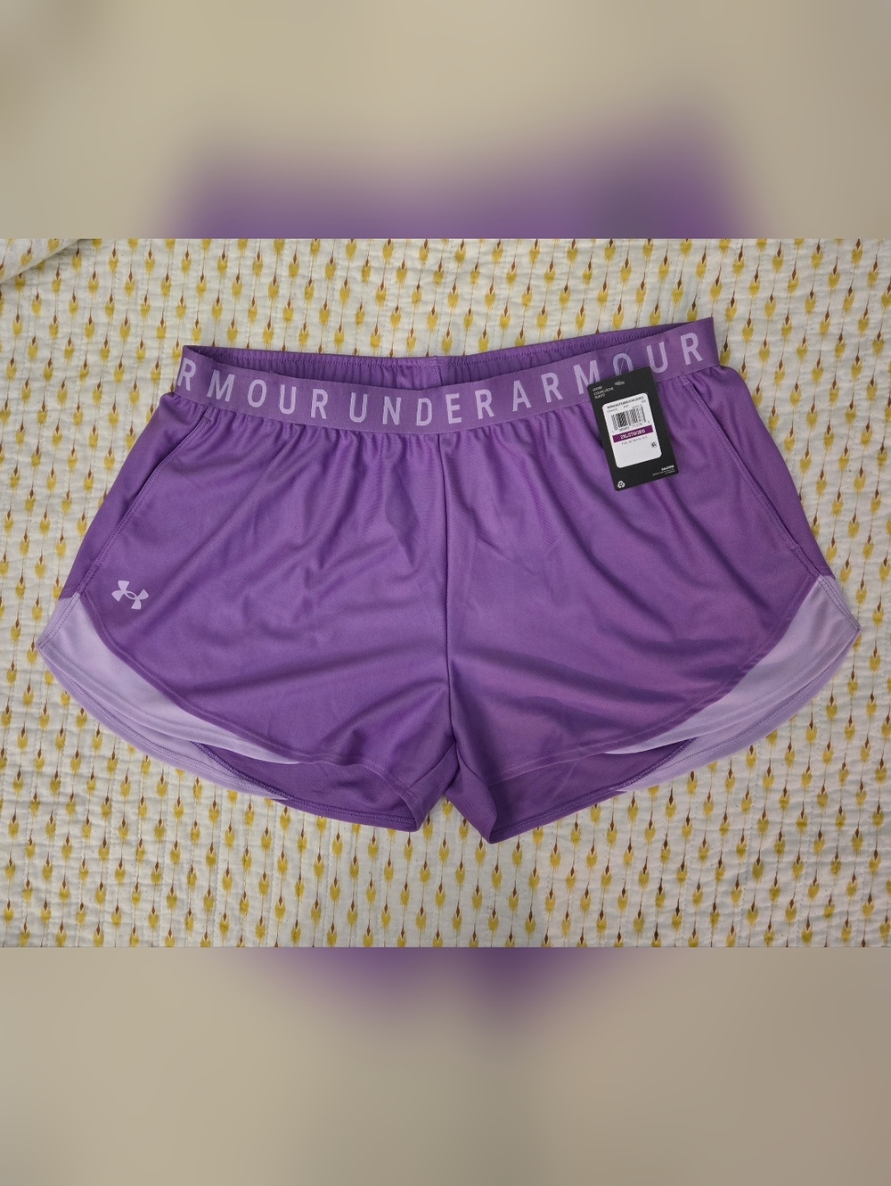 NWT Under Armour 2XL Purple Women's Play Up Shorts 3.0